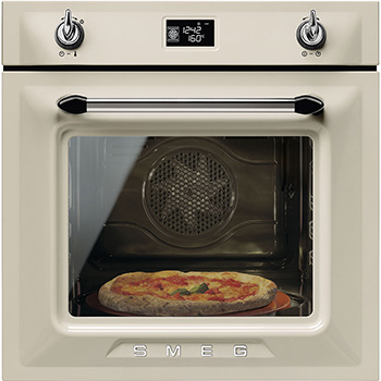 

Встраиваемый электрический духовой шкаф Smeg, SF 6922 PPZE1 кремовый