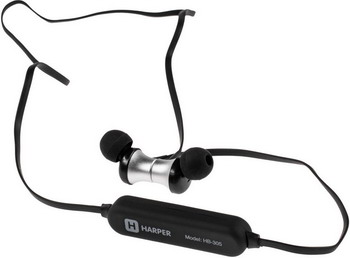 

Вставные наушники Harper, HB-305 silver