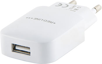Сетевое зарядное устройство Red Line 1 USB (модель NTC-2.4А)  2.4A белый