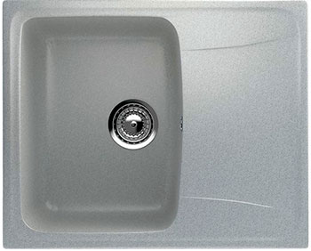 Изображение товара Кухонная мойка Ulgran U-201 серый искусственный мрамор врезная 47x58 см