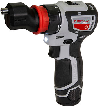 Дрель-шуруповерт аккумуляторная Интерскол КомбиМАКС ДА-1012В 36 6872277 сумка 2 АКБ 2 Ач