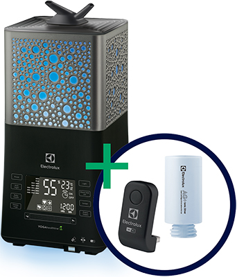 

Увлажнитель воздуха Electrolux, Комплект: увлажнитель ультразвуковой EHU-3810 D IQ-модуль Wi-Fi EHU/WF-10 экофильтр-картридж 3738
