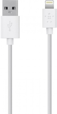 

Кабель Belkin, USB папа/8-pin lightning папа 1 2м белый (F8J023bt04-WHT)