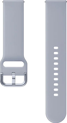 

Спортивный ремешок Samsung Sport Band для Galaxy Watch Active/Active2 серебристо-серый (ET-SFR82MSEGRU)