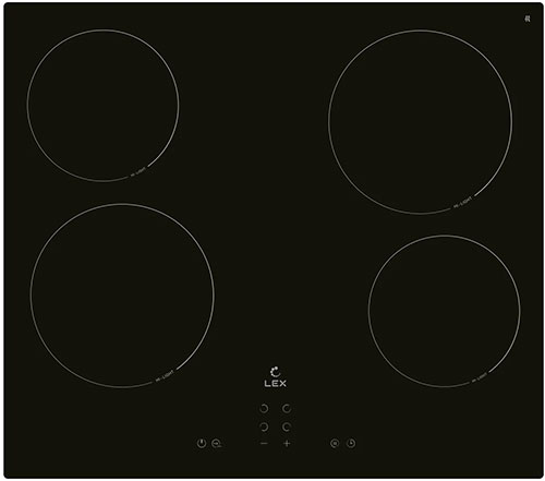 фото Встраиваемая электрическая варочная панель lex evh 640b bl