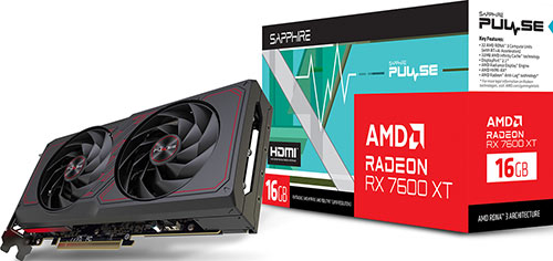 фото Видеокарта sapphire radeon rx7600xt pulse gaming oc 16gb (11339-04-20g)