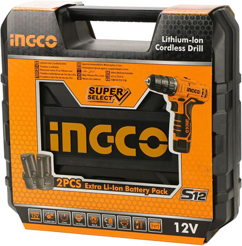 Аккумуляторная дрель-шуруповерт Ingco CDLI12208
