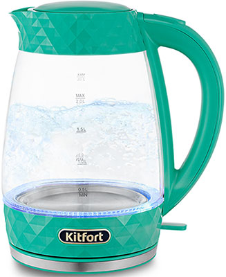 Чайник электрический Kitfort КТ-6123-3 бирюзовый