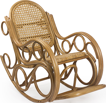 

Кресло-качалка RattanDesign, NOVO МИ с подушкой JC-3051 цвет Мёд