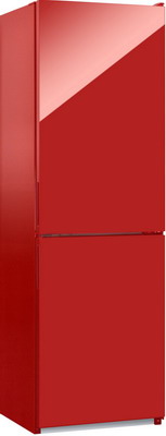 

Двухкамерный холодильник NordFrost, NRG 119NF 842 красное стекло