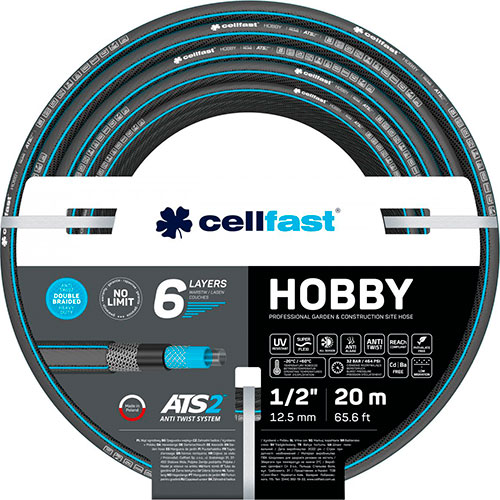 фото Шланг садовый cellfast hobby ats2 1/2'' 20 м (16-202)