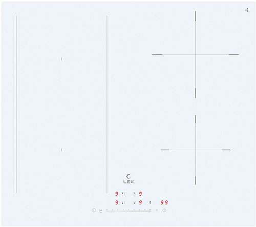 фото Встраиваемая электрическая варочная панель lex evi 641a wh