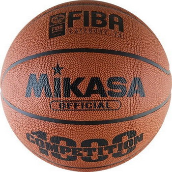 Изображение товара Профессиональный баскетбольный мяч Mikasa FIBA размер 7 для соревнований и тренировок