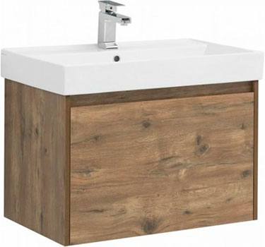 Изображение товара Тумба под раковину Aquanet Nova Lite 75 дуб рустикальный (1 ящик) коричневый (00249514)