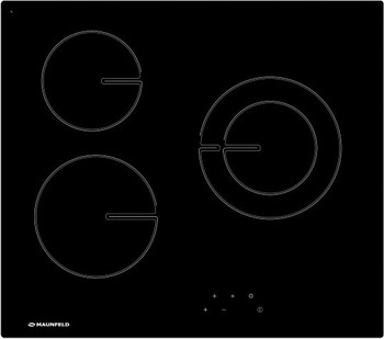 

Встраиваемая электрическая варочная панель MAUNFELD, MVCE 59.3HL.1DZ.R-BK
