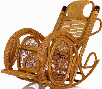 

Кресло-качалка RattanDesign, ALEXA МИ с подушкой JC-3058 цвет Мёд