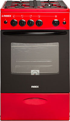 

Газовая плита Reex, CG-54297 eRd красный