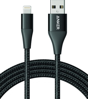 

Кабель ANKER, Powerline+ II with lightning connector 1.8 м. черный