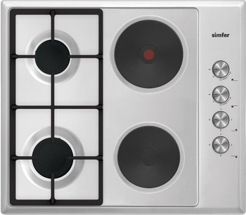 

Комбинированная варочная панель Simfer H60Q22M516, Нержавеющая сталь