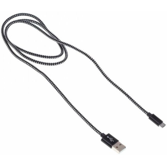 

Кабель Buro Braided BHP RET MICUSB-BR USB (m)-micro USB (m) 1м черный