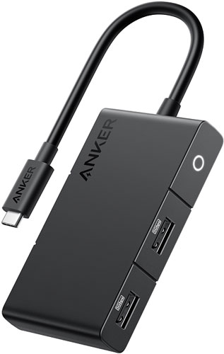 фото Адаптер/кабель-разветвитель anker 332, usb-c hub, 5-в-1, 4k hdmi, a8356, black/черный