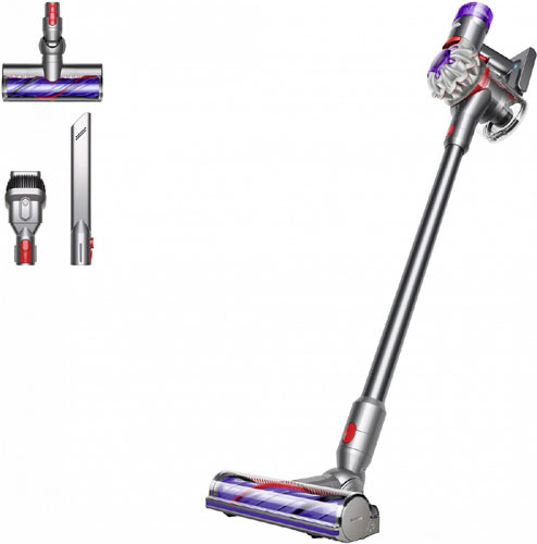 фото Пылесос вертикальный dyson v8 silver nickel (446969-01)