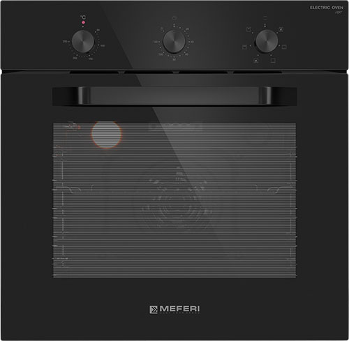 

Электрический духовой шкаф Meferi MEO606BK LIGHT черный