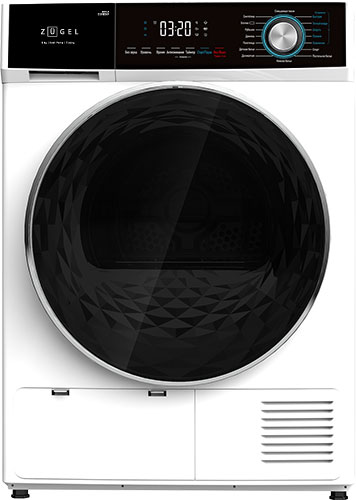 

Сушильная машина с тепловым насосом Zugel ZDF82HP, белая, Белый