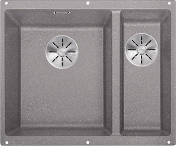 Кухонная мойка Blanco SUBLINE 340/160-U SILGRANIT алюметаллик (чаша слева) с отв.арм. InFino 523550