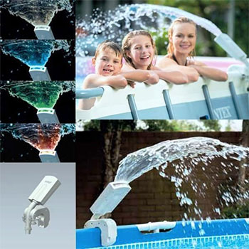 

Светодиодный фонтан Intex 4 цвета: белый, красный, голубой и зеленый 28089