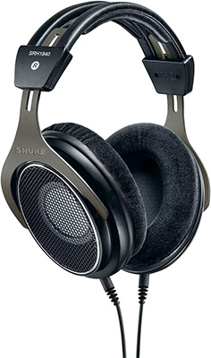 

Профессиональные открытые наушники Shure, SRH 1840 черный