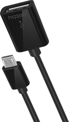 Кабель Nobby с адаптером Nobby OTG Comfort USB- microUSB 0.15м черн. 006-001