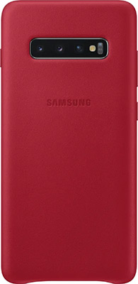 

Чехол (клип-кейс) Samsung, S 10+ (G 975) LeatherCover red EF-VG 975 LREGRU