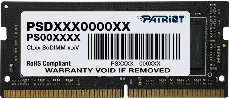 

Оперативная память Patriot Memory DDR4 8GB 3200MHz Signature Line (PSD48G320081S), Черный
