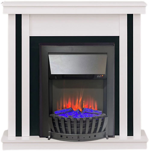 

Каминокомплект Elekam Neo белый с черным с очагом Velar F2020G2
