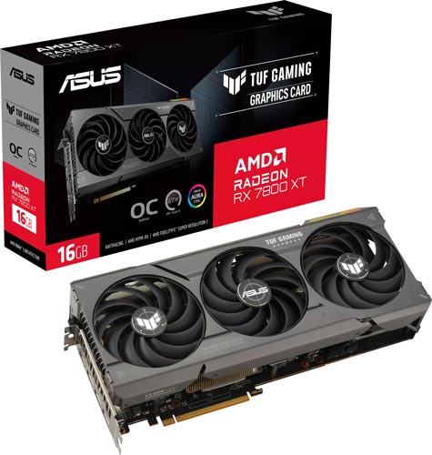 фото Видеокарта asus radeon rx 7800 xt tuf gaming oc 16gb (tuf-rx7800xt-o16g-gaming)