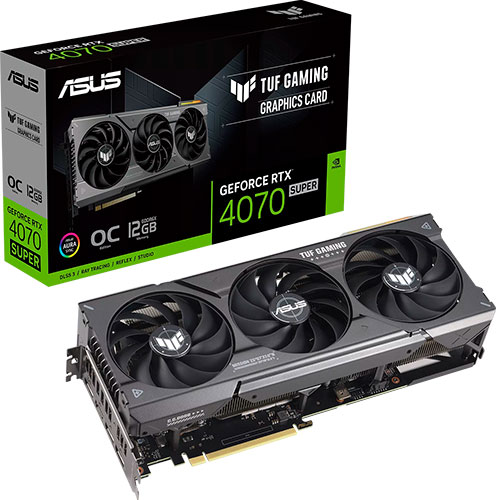 фото Видеокарта asus geforce rtx 4070 super tuf gaming oc 12gb (tuf-rtx4070s-o12g-gaming)