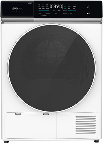 

Сушильная машина с тепловым насосом Zugel ZDF83HP, белая, Белый