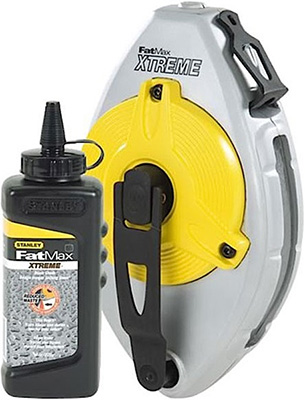 

Набор Stanley, шнуровка в корпусе ''FatMax Xtreme'' 30 м и флакона черного мелового порошка 0-47-488