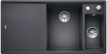 

Кухонная мойка Blanco, AXIA III 6 S InFino Silgranit темная скала (столик ясень) 523463