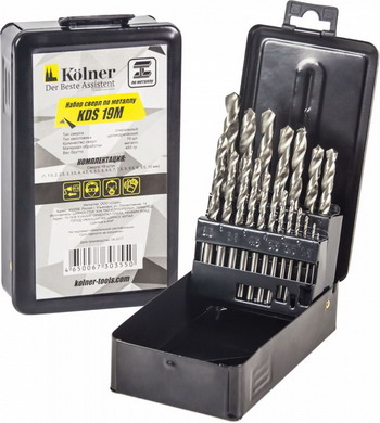 

Набор сверл по металлу Kolner KDS 19 M