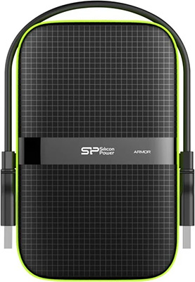 

Внешний жесткий диск, накопитель и корпус Silicon Power HDD 2.5" 1.0Tb Armor A60 (SP010TBPHDA60S3K), Черный/зеленый