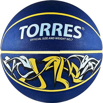 

Мяч Torres, Jam р. 3 резина сине-желт-голубой B00043