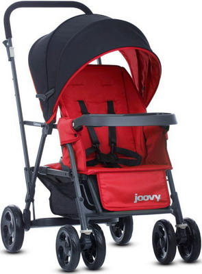 Коляска Joovy CABOOSE Graphite красный (для двоих детей) 8141