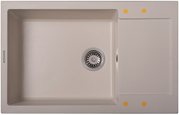 

Кухонная мойка Zigmund & Shtain Rechteck 780.490 ИНД.ВАНИЛЬ, Ванильный