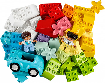 Конструктор Lego DUPLO Classic Коробка с кубиками 10913 конструктор lego education duplo новый набор с трубками 150 дет 45026