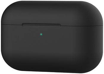 Чехол силиконовый Eva для наушников Apple AirPods Pro - черный (CBAP303B) чехол для наушников steward для apple airpods blue