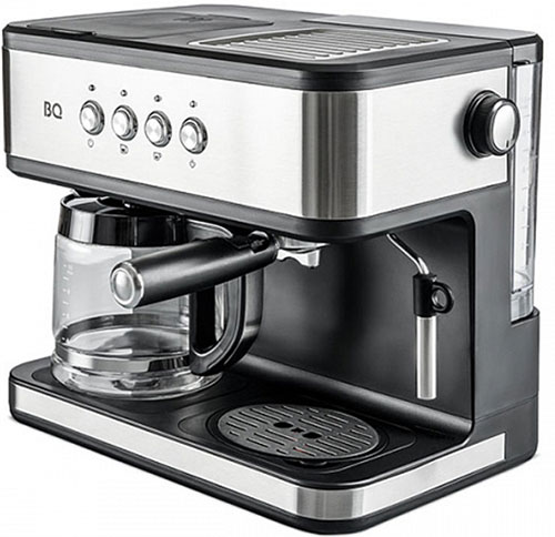 Кофеварка BQ CM1005, стальной/черный Кофеварка BQ CM1005, стальной/черный