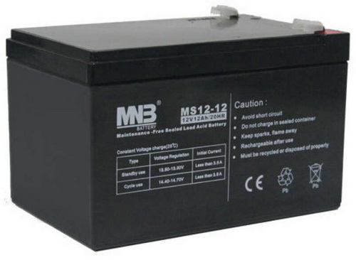 Изображение товара Батарея для ИБП MNB MS12-12 12В 12Ач AGM