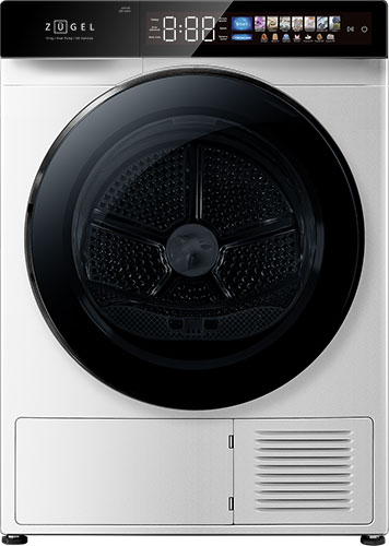 

Сушильная машина с тепловым насосом Zugel ZDF100HP, белая, Белый